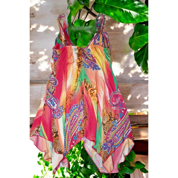 Venus Colorful Boho Style Sleeveless Top with Tassel Detail – Vibrant Multicolor - Picture 15 of 15